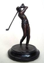 Figuur - Golfer in full swing - Brons, Antiek en Kunst