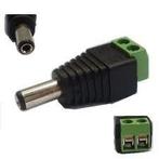 Male DC connector 5.5 x 2.1mm - mannelijk -> schroefaansluit, Ophalen of Verzenden, Nieuw, Kabel of Snoer