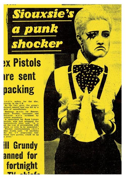 Posters - Poster Siouxsie and the Banshees - A Punk Shocker, Verzamelen, Muziek, Artiesten en Beroemdheden, Zo goed als nieuw