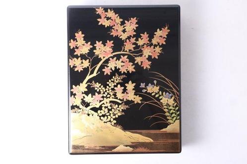 prachtige Japanse Aizu Bunk Box  – Chinkin Gravure &, Antiek en Kunst, Antiek | Overige Antiek