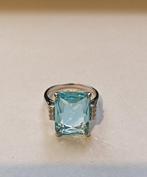 Zonder Minimumprijs - Ring Zilver - 8.00ct. tw. Aquamarijn -, Sieraden, Tassen en Uiterlijk, Ringen, Nieuw