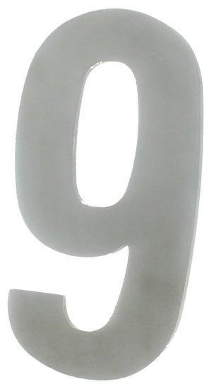 Huisnummer 9 130 mm RVS, Huis en Inrichting, Woonaccessoires | Overige, Nieuw, Ophalen of Verzenden