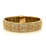 Handmade - Armband - 57.7 g - 18 karaat Witgoud, Geel goud, Nieuw