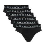 Hugo Boss 6-pack heren slips - zwart (Onderbroeken en slips)