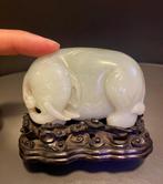 Chinese houtsnijwerk van hardsteen van een olifant met
