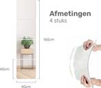 Tweedekans | XL plakspiegel 40x40 - 4 stuks - Zelfklevende -, Huis en Inrichting, Woonaccessoires | Spiegels, Ophalen of Verzenden
