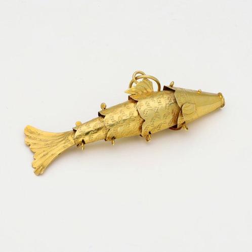Hanger - 14 karaat Geel goud, Sieraden, Tassen en Uiterlijk, Antieke sieraden
