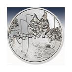 Wereld. Silver medal ND Gnomes Series - Gone Fishing, 1 Oz