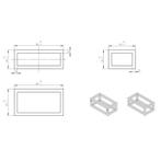 Frame Voor Fontein BWS Perry 39,5x15x21,5 cm Geborsteld, Ophalen of Verzenden, Nieuw