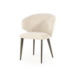 Stoel Eleonora MATEO Beige *NIEUW* Eetkamerstoel, Overige kleuren, Nieuw, Ophalen of Verzenden, Stof