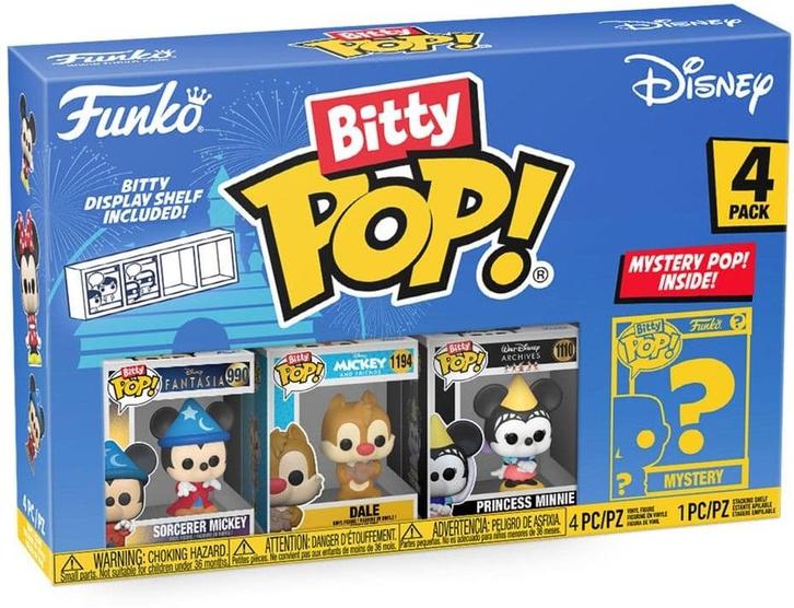 Funko Bitty Pop! - Disney Sorcerer Mickey 4-Pack | Funko -, Verzamelen, Poppetjes en Figuurtjes, Nieuw, Verzenden