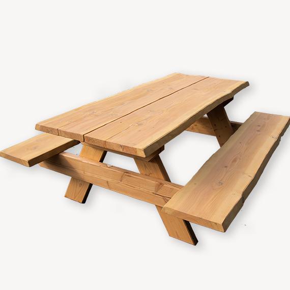 Picknicktafel Harskamp | douglas | 400x150x75 cm, Tuin en Terras, Tuinsets en Loungesets, Nieuw, Hout, Ophalen of Verzenden