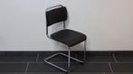 Gispen 101H stoel leer Toledo zwart, Huis en Inrichting, Stoelen, Ophalen of Verzenden, Zo goed als nieuw, Leer
