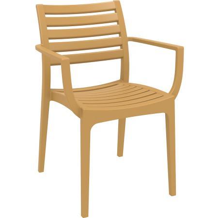 (MDK-106459) Siesta Artemis kantinestoel teak, Huis en Inrichting, Stoelen, Nieuw, Ophalen of Verzenden