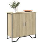 vidaXL Dressoir 78x35,5x74,5 cm bewerkt hout sonoma, Huis en Inrichting, Kasten | Dressoirs, Verzenden, Nieuw, 50 tot 100 cm, 25 tot 50 cm