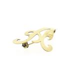 Gouden broche van de letter L, Ophalen of Verzenden, Gebruikt, Overige kleuren, Goud