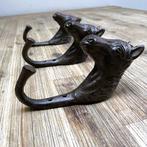 Paardenhoofd haken - Kapstok (3) - Gietijzer, Antiek en Kunst