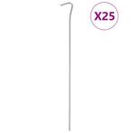 vidaXL Tentharingen 25 st Ø4 mm 30 cm gegalvaniseerd staal, Verzenden, Nieuw