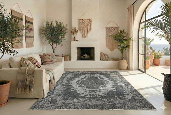 Vintage met grijs uitgesneden. - Vloerkleed - 275 cm - 165, Huis en Inrichting, Stoffering | Tapijten en Kleden