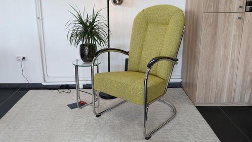 Fauteuil Gispen AA  geel SHOWMODEL, Huis en Inrichting, Fauteuils, 75 tot 100 cm, Zo goed als nieuw, 50 tot 75 cm, Stof, Ophalen of Verzenden