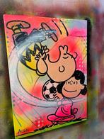 Alvin Silvrants - Charlie Brown playing football, Antiek en Kunst