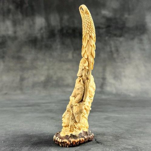 Snijwerk, NO RESERVE PRICE - A replica of Indian totem, Antiek en Kunst, Kunst | Designobjecten