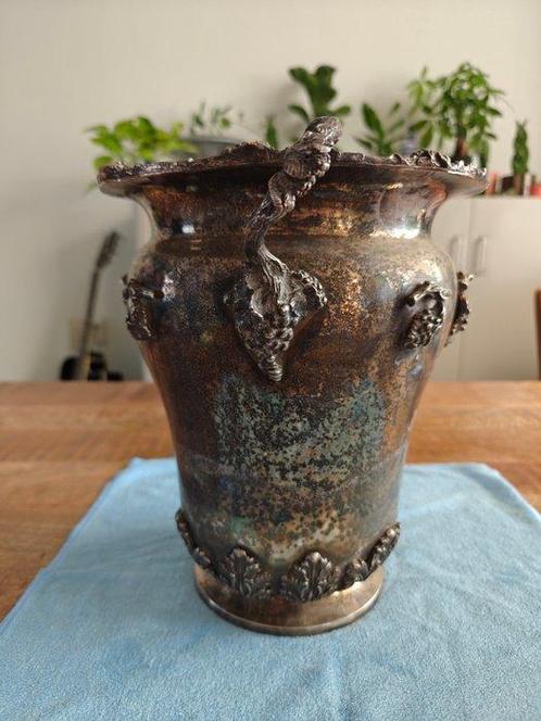Champagne koeler - Verzilverd - Vintage champagnekoeler, Antiek en Kunst, Antiek | Meubels | Tafels