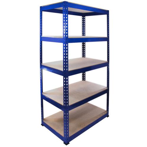 Q-rax Stellingkast - 90x50x183 cm - Blauw - 100% Boutloos -, Zakelijke goederen, Kantoor en Winkelinrichting | Magazijn, Stelling en Opslag