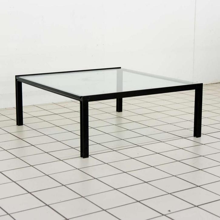 Design Salontafel Metaal en Glas, Huis en Inrichting, Tafels | Salontafels, Ophalen of Verzenden