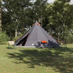 vidaXL Familie Tipi Tent met dak Grijs en Oranje 560 x 560 x, Caravans en Kamperen, Tenten, Verzenden, Nieuw