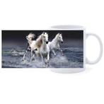 Beker - Witte Paarden in branding Zee NIEUW, Ophalen of Verzenden, Nieuw