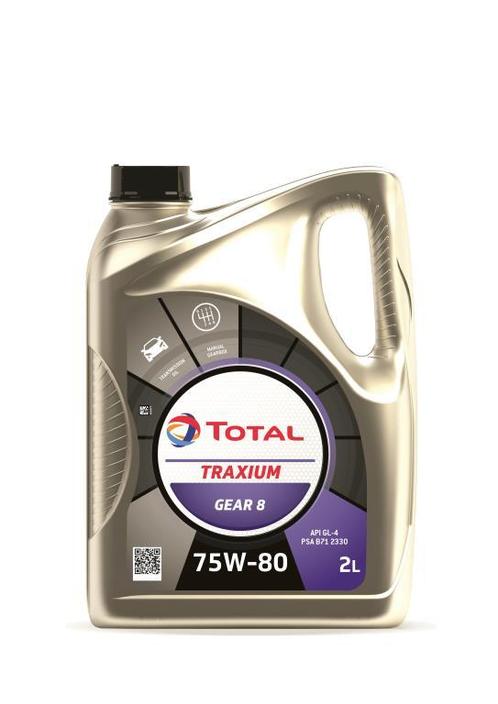 Total Traxium Gear 8 75W80 2 Liter, Auto diversen, Onderhoudsmiddelen, Ophalen of Verzenden