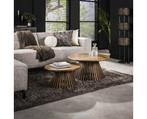 Salontafel Tweak conisch set van 2 - mangohout, Huis en Inrichting, Tafels | Salontafels, Ophalen of Verzenden, Nieuw