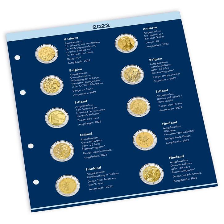 Supplement 2022 voor Numis 2-Euro Album, Postzegels en Munten, Munten en Bankbiljetten | Toebehoren, Verzenden