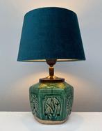 Tafellamp - Messing, Aardewerk