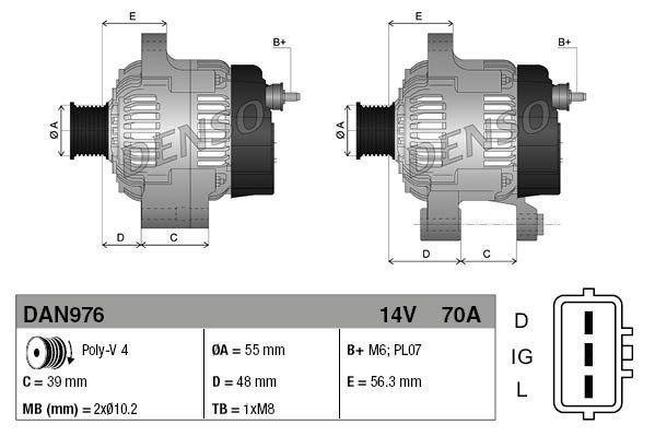 Dynamo / Alternator DAIHATSU SIRION (1.3 Sport 4WD,1.3 Sp..., Auto-onderdelen, Motor en Toebehoren, Nieuw, Ophalen of Verzenden