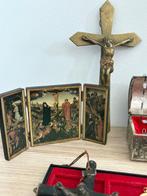 Oud religieus lot (40) - Hout, Metaal, Staal - 1950-1960 -, Antiek en Kunst