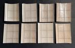 Frankrijk 1927/1931 - TAXE Lot Blocs de 4 munten gedateerd, Gestempeld