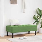 vidaXL Bank Lichtgroen 113 x 57 x 39 cm Fluweel, Huis en Inrichting, Verzenden, Nieuw, Stof, Minder dan 150 cm