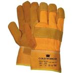 Oxxa splitlederen winterhandschoen met gele kap extra large, Nieuw, Verzenden