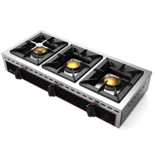 Gold Catering Equipment | Fornuis | Gas | 3 Branders | 1010x, Zakelijke goederen, Horeca | Keukenapparatuur, Nieuw in verpakking