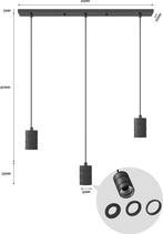 Calex Retro Plafondlamp - 3x E27 - Hanglamp Industrieel - 10, Verzenden, Nieuw