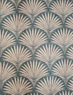 Stof Coco Chanel 2e editie blauw duif en zilver Artmaison