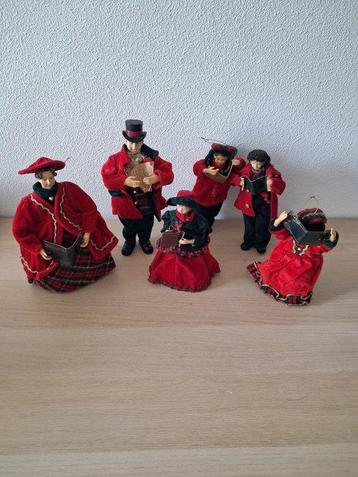 zanggroep kerst Dickens - Kerstdecoratie - Textiel beschikbaar voor biedingen