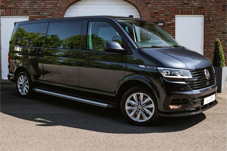 Volkswagen Transporter T6.1 BULLI 2.0 TDI 199PK DSG L2H1 DUB, Auto's, Bestelauto's, Onderhoudsboekje, Lease, Zwart, Automaat, Overige kleuren