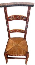 Stoel - Hout - Bid stoel beschilderd