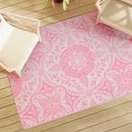 vidaXL Buitenkleed ARAKIL 140x200 cm PP roze, Verzenden, Nieuw