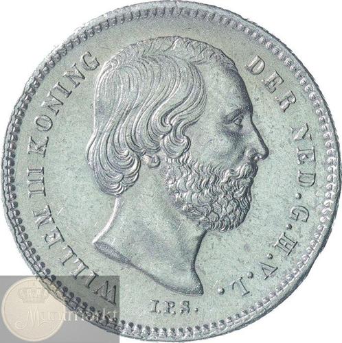 Nederland. Willem III. 25 Cent 1890 Met punt na jaartal, Postzegels en Munten, Munten | Nederland
