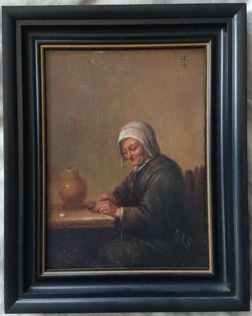 Nederlandse school naar David Teniers (XIX), Navolger van -, Antiek en Kunst, Kunst | Schilderijen | Klassiek