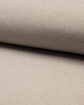 Organische katoen fleece taupe, Hobby en Vrije tijd, Stoffen en Lappen, Grijs, Nieuw
